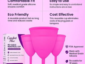 Comfort Flow Cup – Best Menstrual Cup in Pakistan | FDA Approved & Eco-Friendly